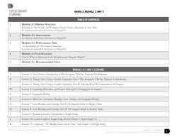 Grade 4 - Module 1: Unit 2