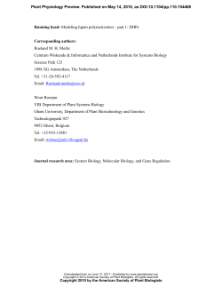 Modeling lignin polymerization. Part 1: simulation model of