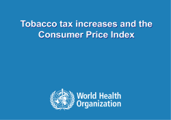 Tobacco tax increases and the Consumer Price Index