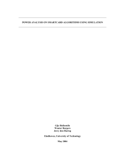 POWER ANALYSIS ON SMARTCARD ALGORITHMS USING
