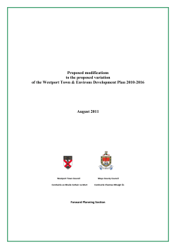 Proposed modifications to the proposed variation of the Westport