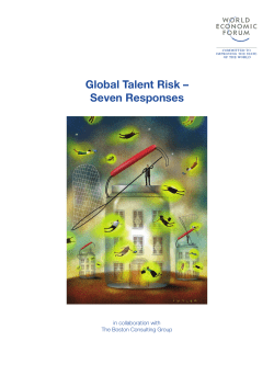 Global Talent Risk &ndash; Seven Responses - WEF