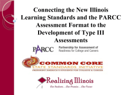 Connecting to the New Illinois Learning Standards and the PARCC