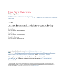 A Multidimensional Model of Project Leadership