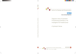 Diagnostic value of systematic prostate biopsy