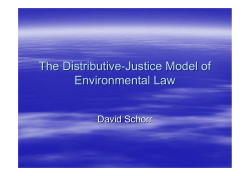 Environmental Law and Distributive Justice in the 21st Century