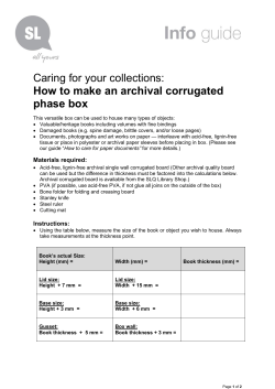 Archival corrugated phase box