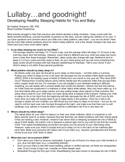 Lullaby&hellip;and goodnight! - Bayfront Health Medical Group