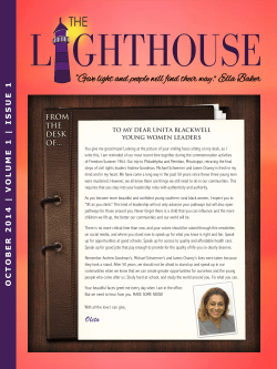 Oct. 2014 - Vol. 1, Issue 1 - Southern Rural Black Women`s Initiative