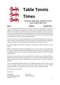 Table Tennis Times - Old.ITTF.com