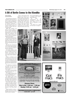 A Bit of Berlin Comes to the Klondike