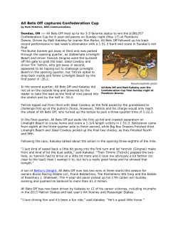 New York-bred All Bets Off captures Confederation Cup