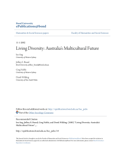 Living Diversity: Australia`s Multicultural Future