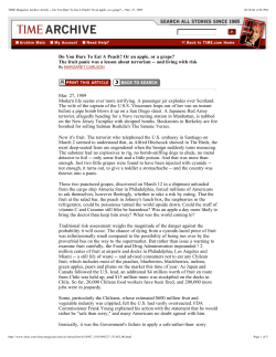 TIME Magazine Archive Article -