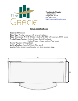 Printable Gracie Theatre Technical Rider PDF