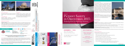 Patient Safety in Obstetrics 2015