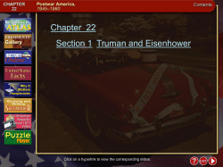 Chapter 22 Section 1 Truman and Eisenhower