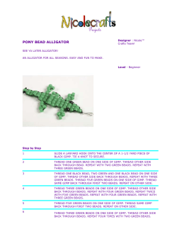 PONY BEAD ALLIGATOR