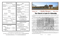 Meridian Messenger Bulletin 2017 02 05 cover