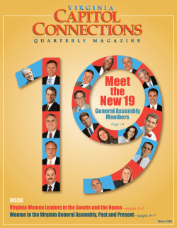 Lady From Norfolk Sarah Lee Fain - Virginia Capitol Connections