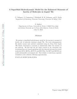 A superfluid hydrodynamic model for the enhanced moments of