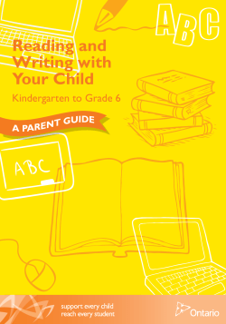 Reading and Writing with Your Child, Kindergarten to Grade 6, A