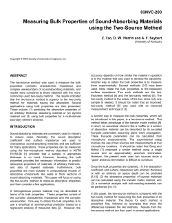 Measuring Bulk Properties of Sound-Absorbing Materials using the