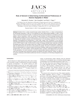 Role of Solvent in Determining Conformational Preferences of