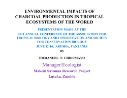 Environmental Impacts of Charcoal Production in Tropical