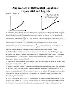 Logistic Curves