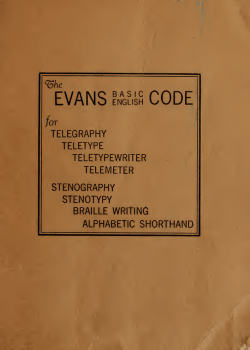 The Evans basic English code : a system of abbreviation of the