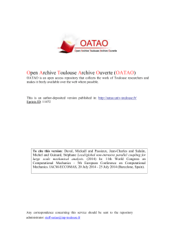 Local/global non-intrusive parallel coupling for large scale