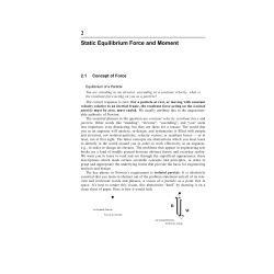2 Static Equilibrium Force and Moment