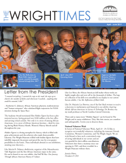 April 2017 Member Newsletter - Charles H. Wright Museum of
