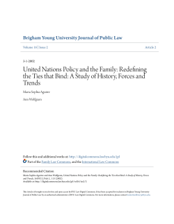United Nations Policy and the Family: Redefining the Ties that Bind