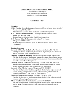 JOSEPH VAUGHN WILLIAMS II, D.M.A.