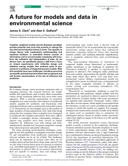A future for models and data in environmental science