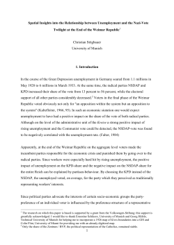 1 Spatial Insights into the Relationship between Unemployment and