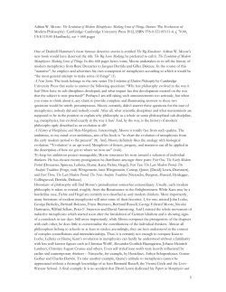 Adrian W. Moore: The Evolution of Modern Metaphysics: Making