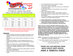 Helium Balloon Quantities - maineventspartyrental.com