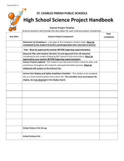 2016-17 High School Science Fair Project Handbook rev. 08.30.16