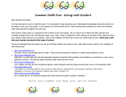 Entering Grade 6 - Bristol Public Schools