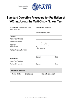 Standard Operating Procedure