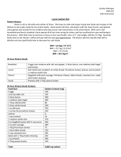 1g Sodium Diet - Katie Davis