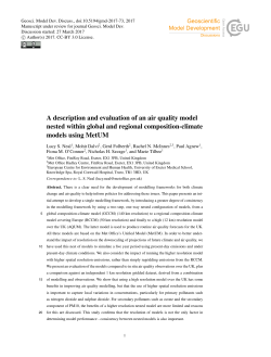 A description and evaluation of an air quality model nested within