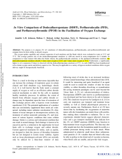 In Vitro Comparison of Dodecafluoropentane (DDFP