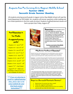 Augusta Raa Performing Arts Magnet Middle School