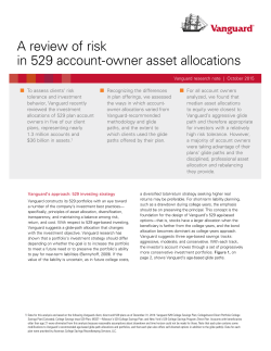 A review of risk in 529 account-owner asset allocations