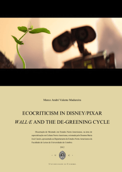 ecocriticism in disney/pixar wall∙e and the de