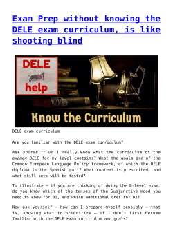 Exam Prep without knowing the DELE exam